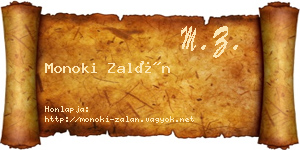 Monoki Zalán névjegykártya